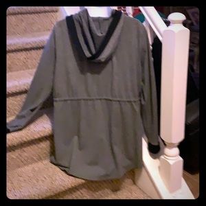 Simply Vera grey hooded utility knit jacket